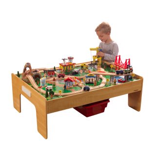 kidkraft adventure town railway train set