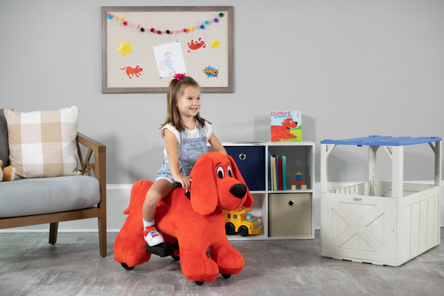 clifford ride on toy