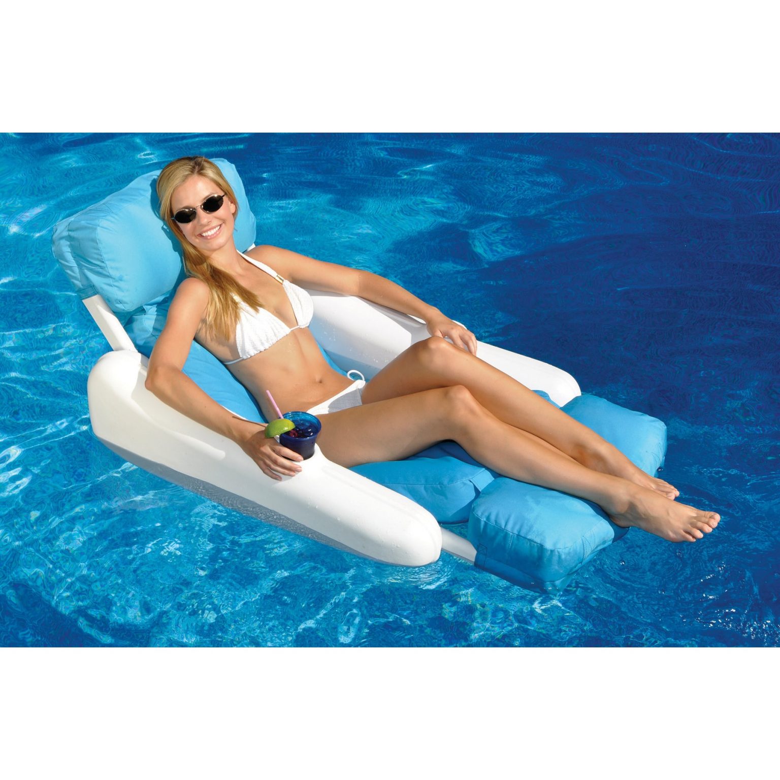 Swimline Sunchaser Luxury Floating Pool Lounger Lifetoyz 0986