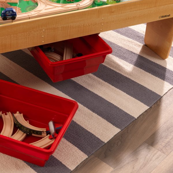 kidkraft adventure town railway train set & table