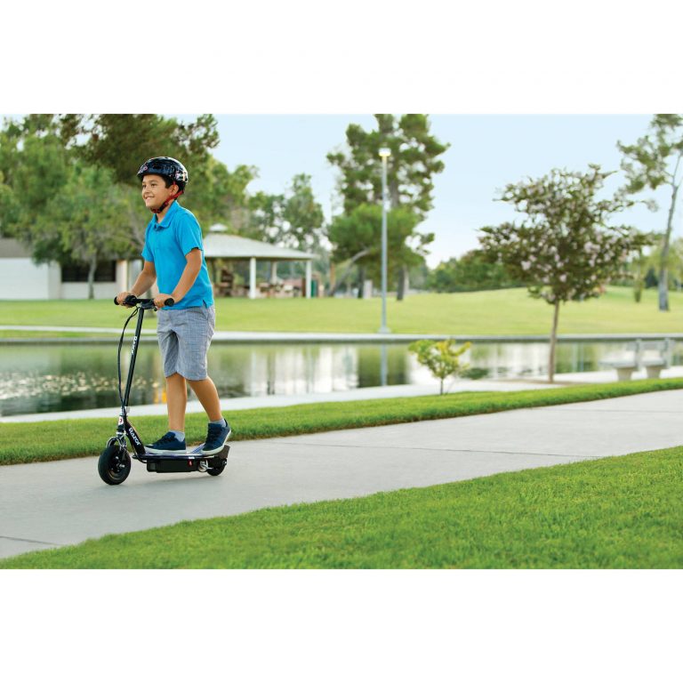 Razor E100 Glow Electric Scooter for Kids Age 8+, LED Light-Up Deck, 8 ...