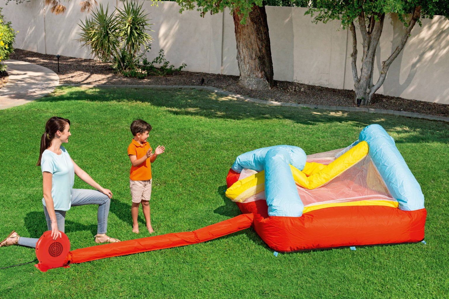 fisher price bounce house with slide