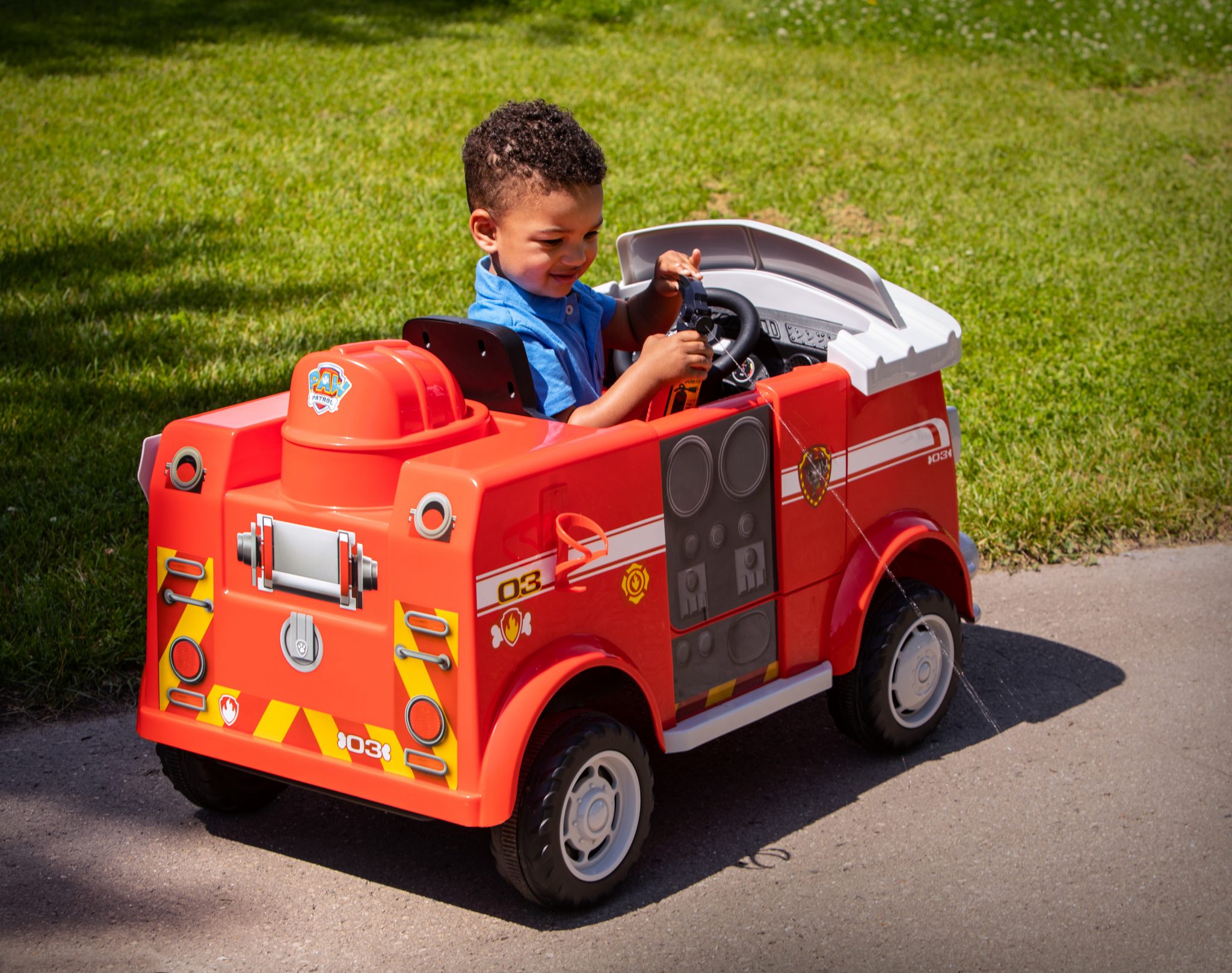 paw patrol fire truck ride on