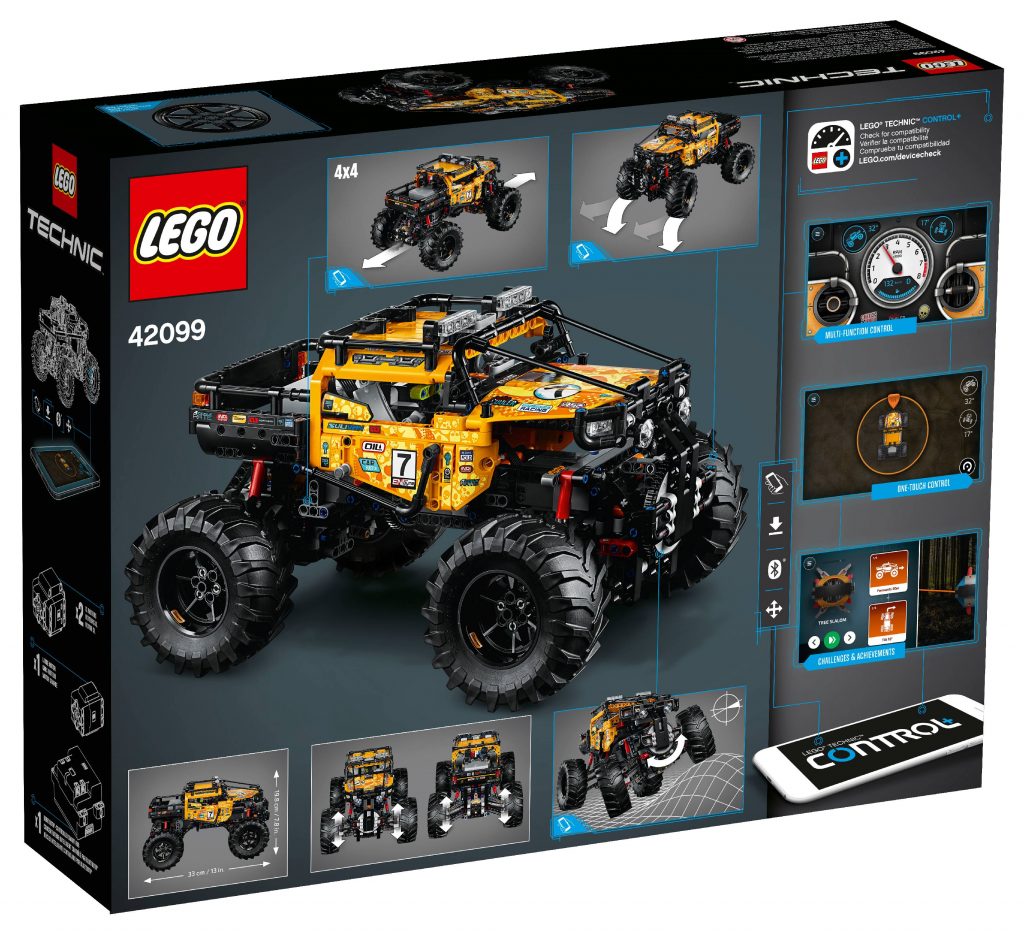 LEGO Technic 4X4 X-treme Off-Roader 42099 STEM Toy Truck Model (958 ...