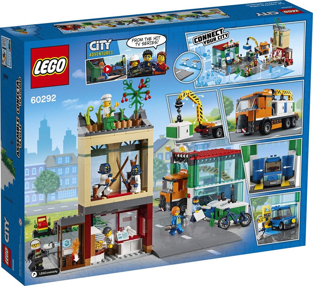 LEGO City Town Center 60292 Building Kit; Cool Building Toy for Kids ...