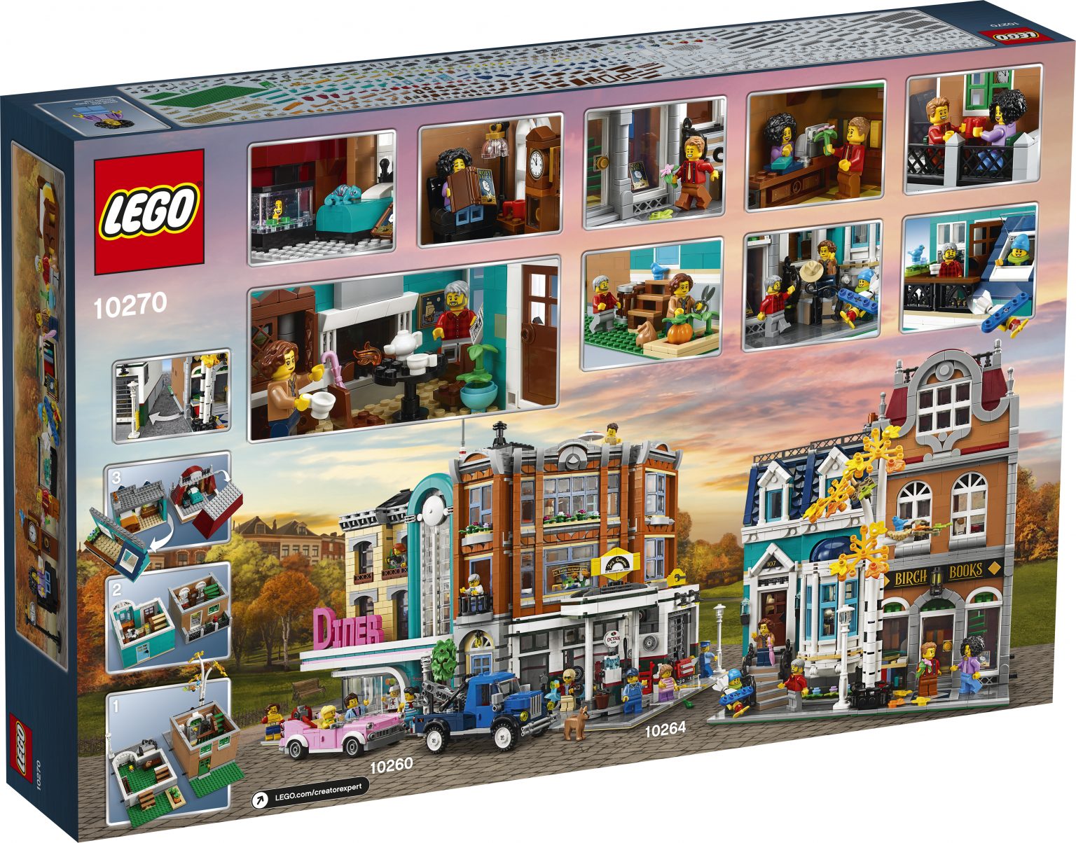 LEGO Creator Expert Bookshop 10270 Modular Building Kit, Big LEGO Set and Collectors Toy for 