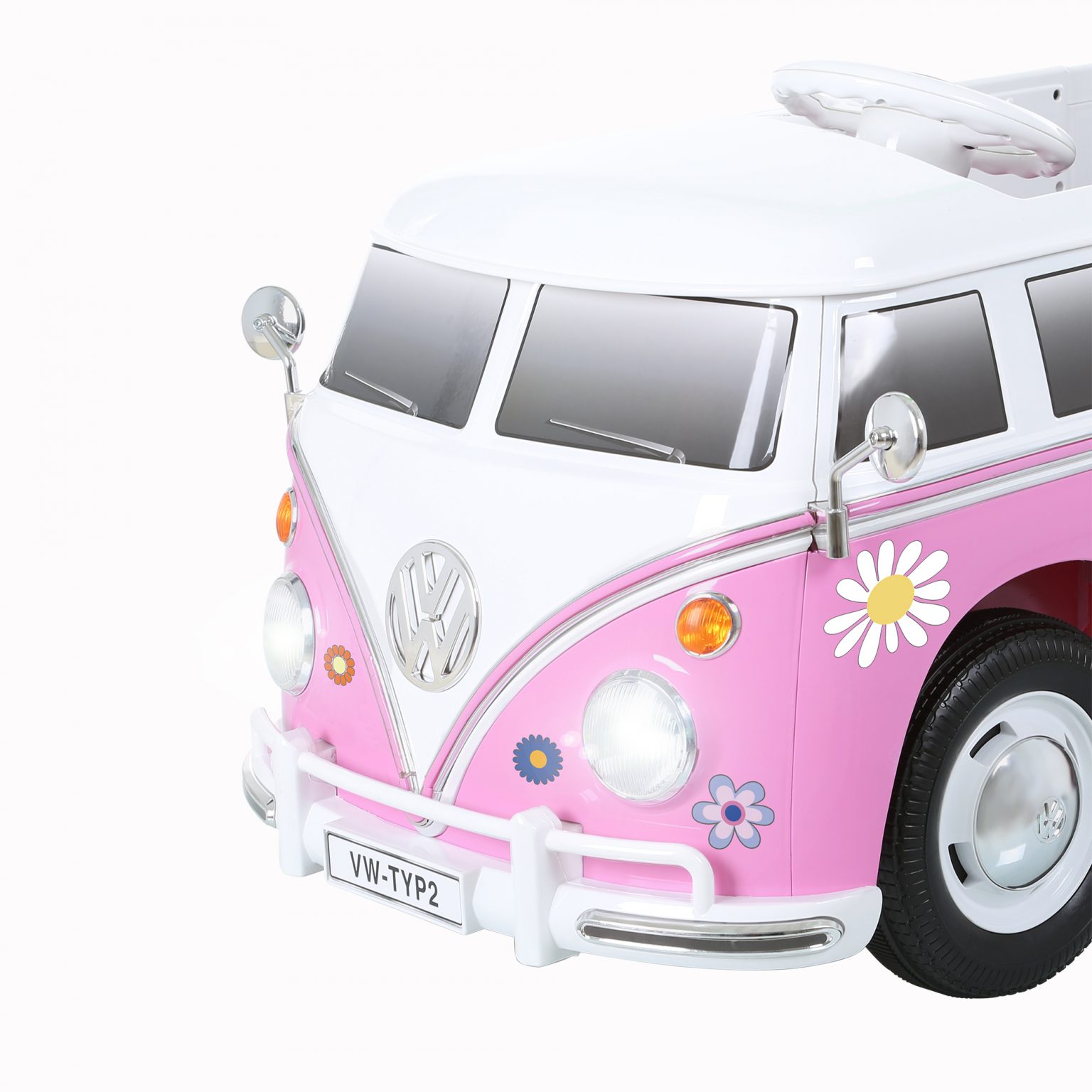 Rollplay 6V VW Type 2 Bus Ride-on Battery Powered Toy Car, Pink – LifeToyZ