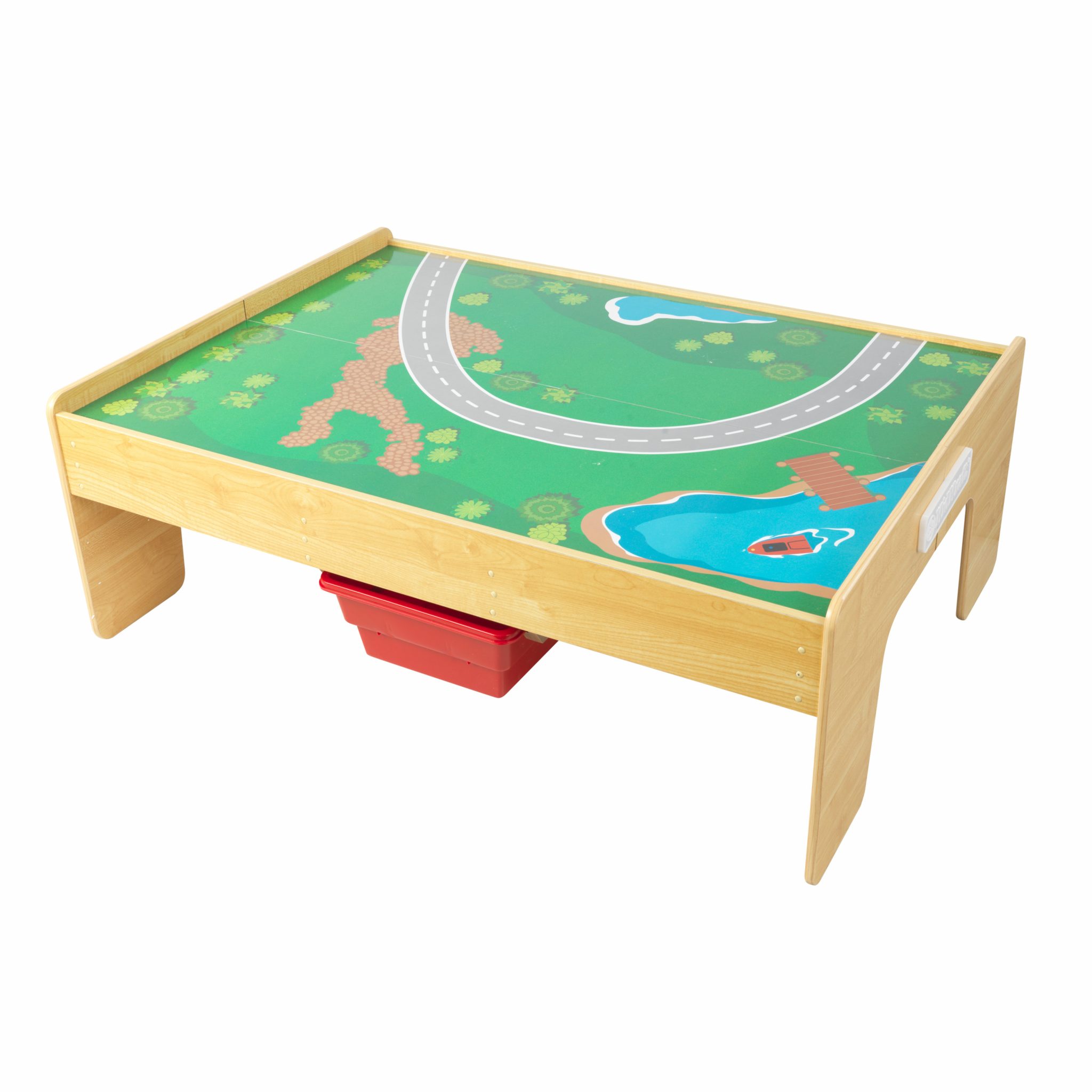kidkraft adventure town railway train set & table