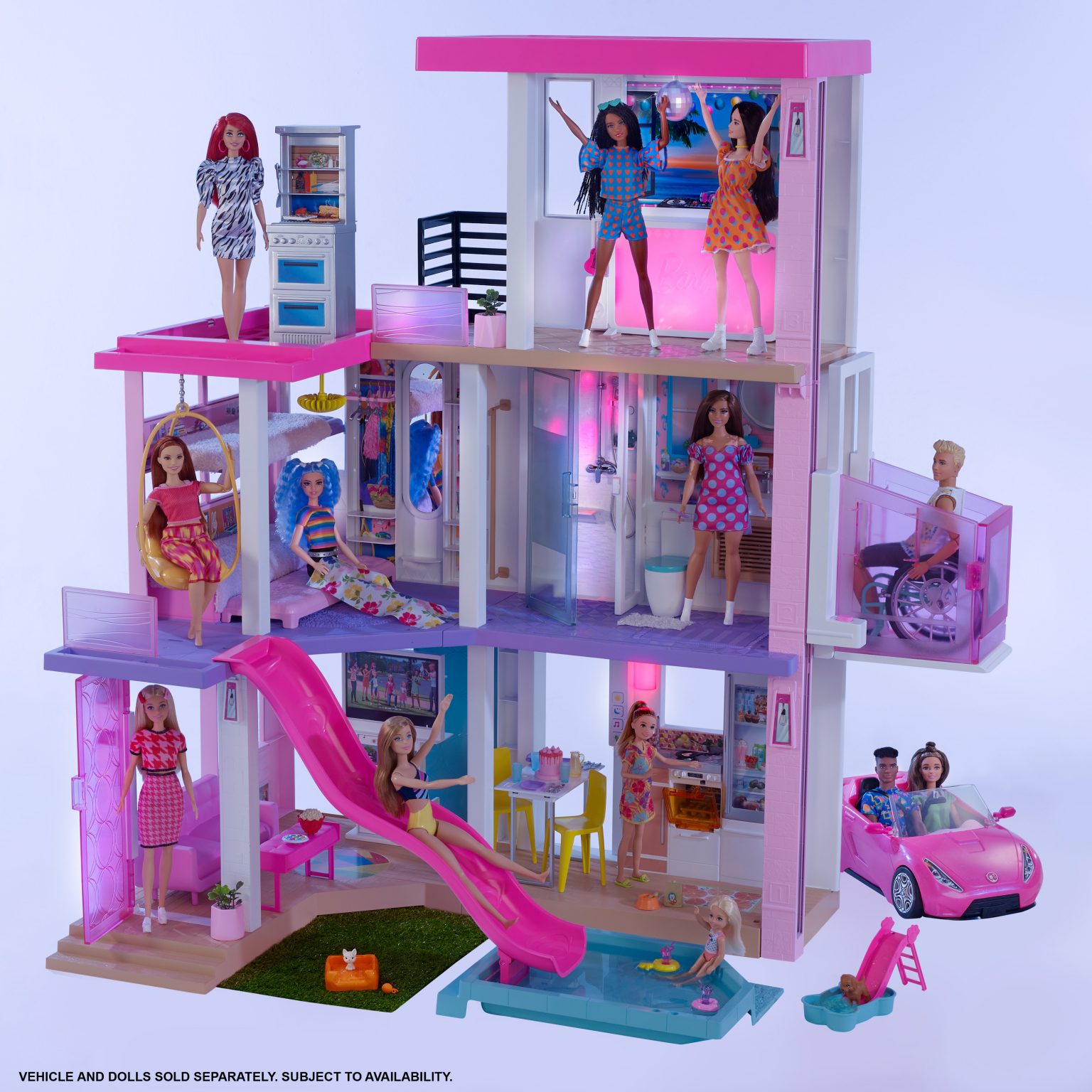 barbie doll dreamhouse with elevator