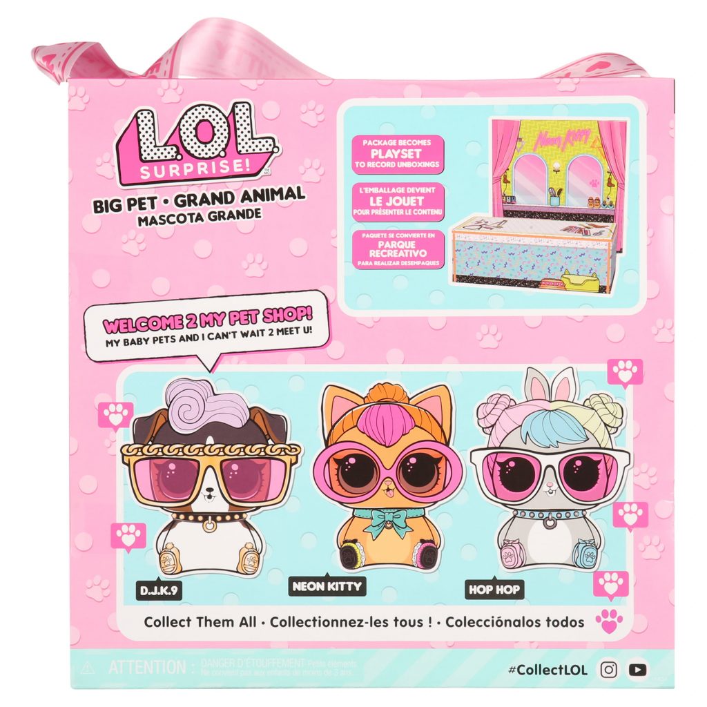 L.O.L Surprise! Big Pet Neon Kitty Doll Playset, 15 Pieces – LifeToyZ