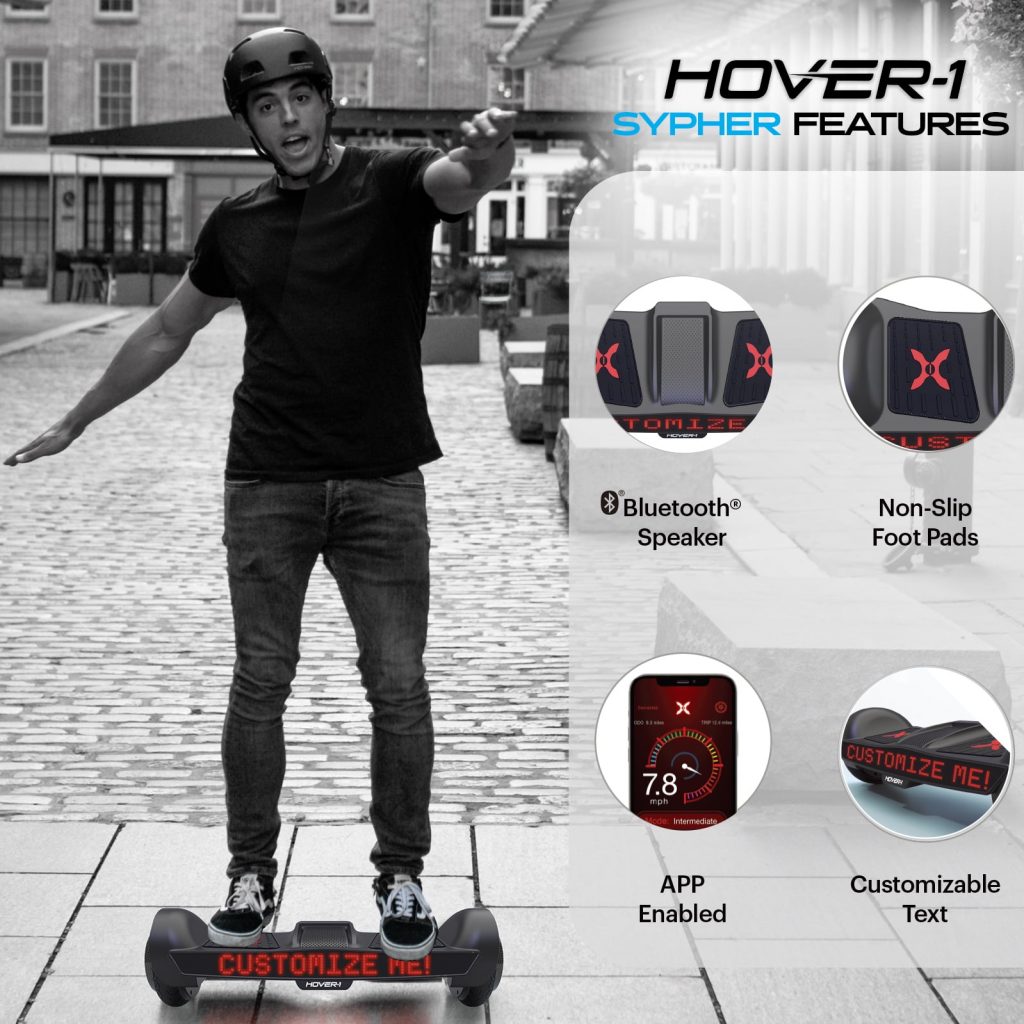 Hover-1 Chrome 2.0 Electric Self Balancing Hoverboard With 7 Mph